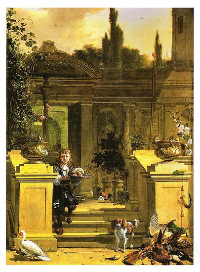 HONDECOETER, Melchior d View of a Terrace France oil painting art